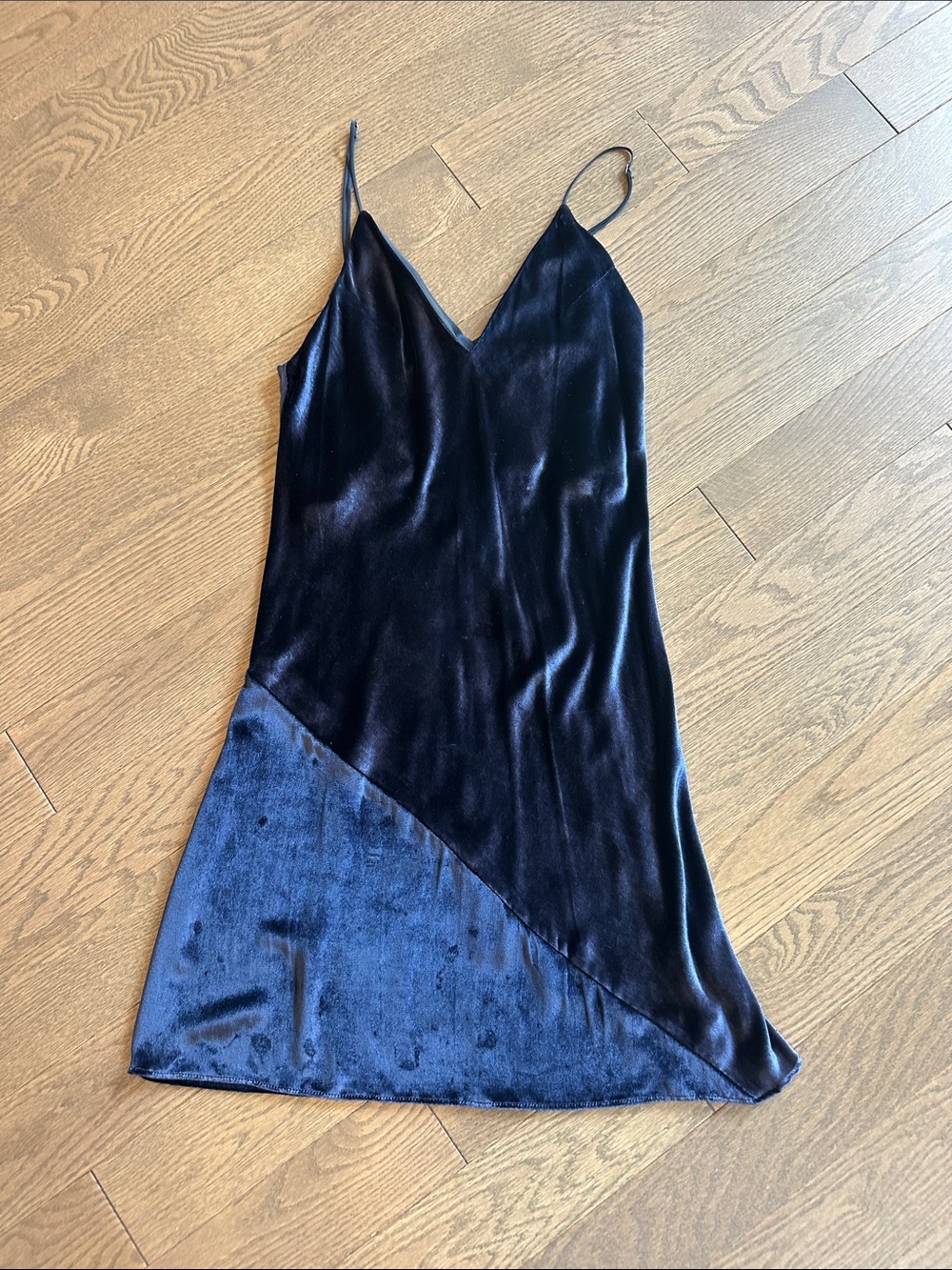 Gorgeous Navy velvet Slip Dress